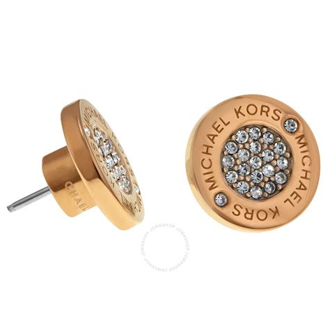 ohrstecker michael kors rosegold|michael kors gold earrings.